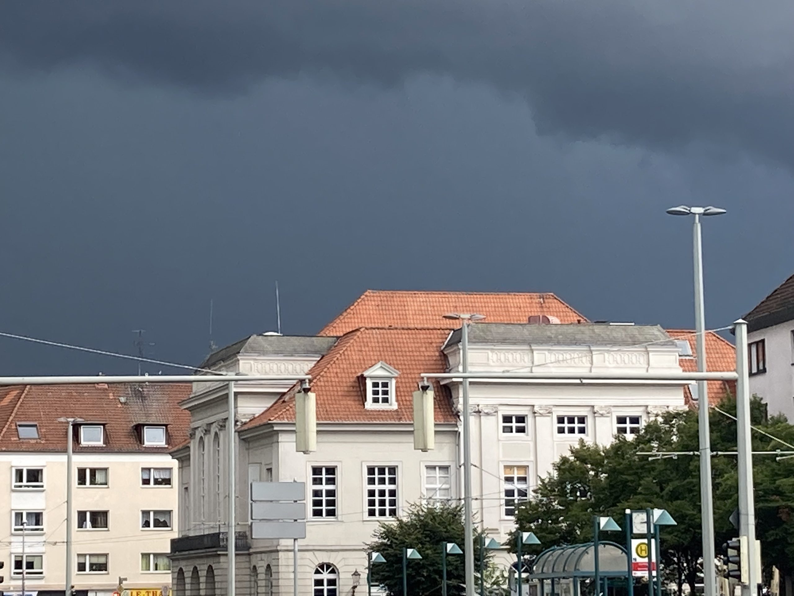 thunderous sky over Braunschweig